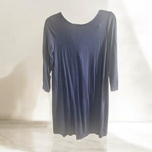 Lilly Pulitzer Ophelia Womens Long Sleeve Knee Length Knit Blue Dress Size M